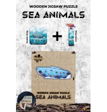 Ahşap Puzzle - Sea Animals (87 parça)