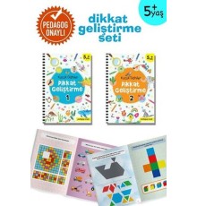 Küçük Dahiler Dikkat Geliştirme Seti - 5+ Yaş-2 Kitap Takım