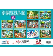 Puzzle 35 Parça 10 Çeşit 10’lu Paket