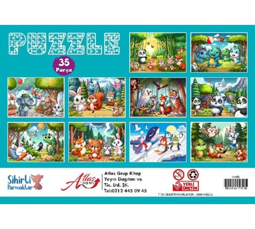 Puzzle 35 Parça 10 Çeşit 10’lu Paket