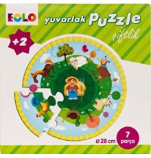 Yuvarlak Puzzle-Çiftlik