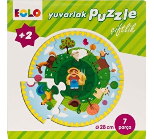 Yuvarlak Puzzle-Çiftlik