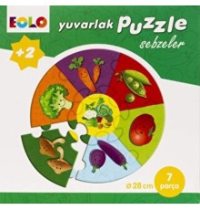 Yuvarlak Puzzle-Sebzeler