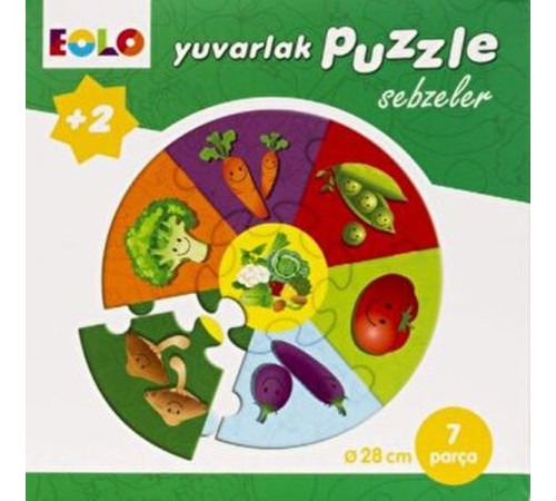 Yuvarlak Puzzle-Sebzeler