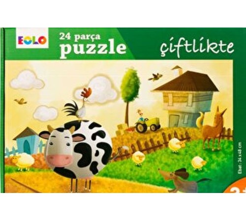 Yer Puzzle-24 Parça Puzzle - Çiftlikte