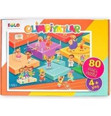 Yer Puzzle-80 Parça Puzzle - Olimpiyatlar