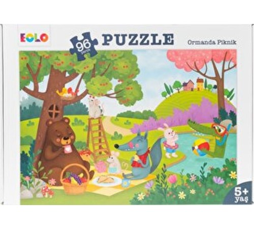 Yer Puzzle-96 Parça Puzzle - Ormanda Piknik Yer Puzzle-96 Parça Puzzle - Ormanda Piknik