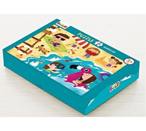 Yer Puzzle-24 Parça Puzzle - Kumsalda Yer Puzzle-24 Parça Puzzle - Kumsalda