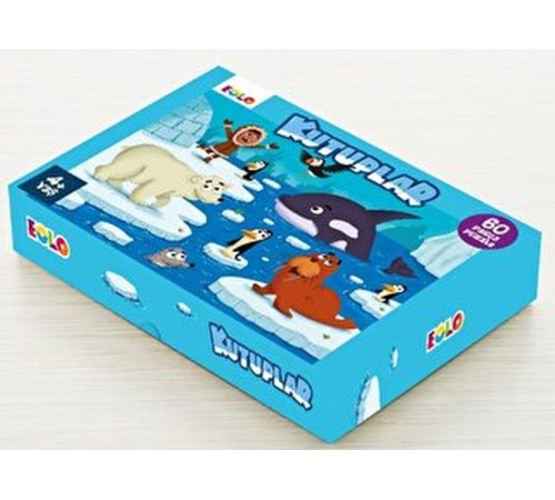 Yer Puzzle-60 Parça Puzzle - Kutuplar Yer Puzzle-60 Parça Puzzle - Kutuplar
