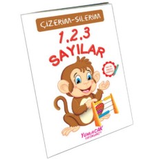 123 Sayılar (Çizerim-Silerim) - Kalem Hediyeli