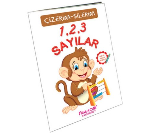 123 Sayılar (Çizerim-Silerim) - Kalem Hediyeli