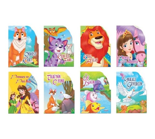 Şekilli Kitaplar Seti (8 Kitap Kitap)