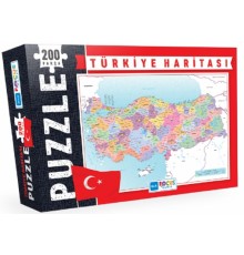 Blue Focus Türkiye Haritası - Puzzle 200 Parça