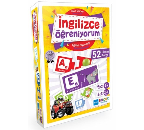 Blue Focus İngilizce Öğreniyorum - Eğitici Oyunlar 52 Parça