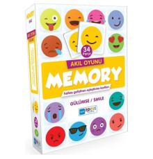 Blue Focus Akıl Oyunu - Memory - Gülümse (Eşleştirme Kartı 34 Parça)