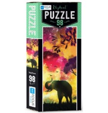 Blue Focus Elephant - Puzzle 98 Parça
