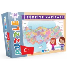 Blue Focus Türkiye Haritası - Puzzle 100 Parça