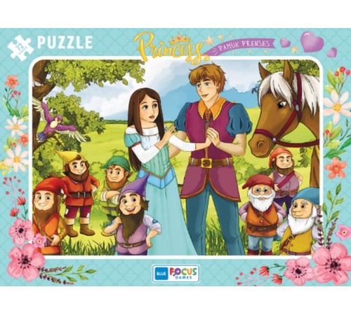 Blue Focus Princess Pamuk Prenses - Puzzle 72 Parça