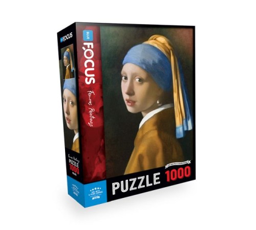 Blue Focus Puzzle İnci Küpeli Kız 1000 Parça Blue Focus Puzzle İnci Küpeli Kız 1000 Parça