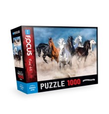 Blue Focus Horses (Atlar) - Puzzle 1000 Parça