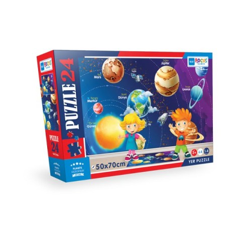 Blue Focus Planets (Gezegenler) - Puzzle 24 Parça Blue Focus Planets (Gezegenler) - Puzzle 24 Parça