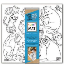 Funny Mat - Kediler 40x40cm