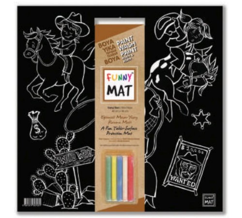 Funny Mat - Vahşi Batı 40x40cm