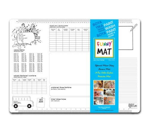 Funny Mat - Çalışma Masam - 68x48cm Funny Mat - Çalışma Masam - 68x48cm