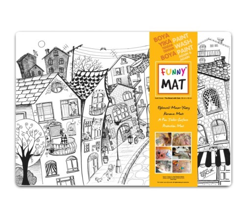 Funny Mat - Kedili Sokak - 68x48cm