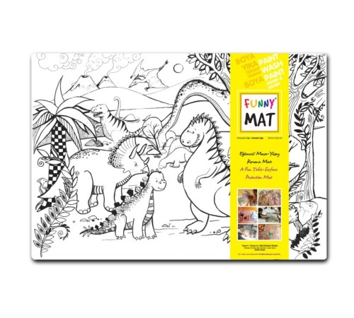 Funny Mat - Dinozorlar Çağı - 33,5x48cm Funny Mat - Dinozorlar Çağı - 33,5x48cm