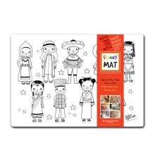 Funny Mat - Dünya Çocukları - 33,5x48cm