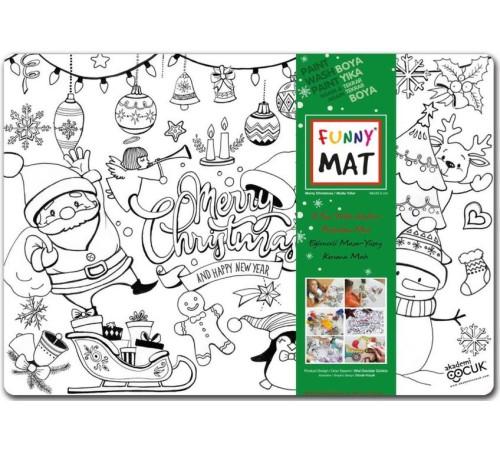 Funny Mat - Yeni Yıl - 33,5x48cm Funny Mat - Yeni Yıl - 33,5x48cm