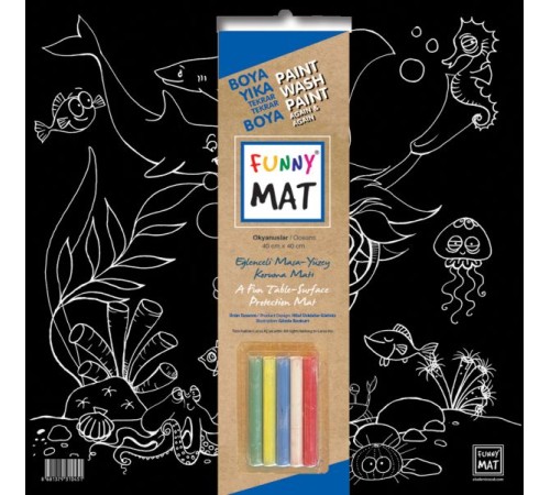 Funny Mat Black Okyanus (Tebeşirli)