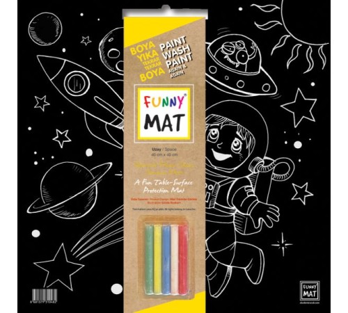 Funny Mat Black Uzay (Tebeşirli)