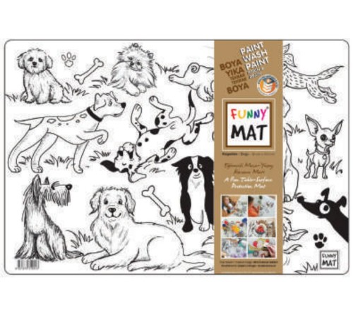 Funny Mat - Köpekler 33,5x48cm