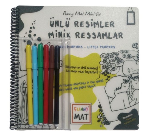Ünlü Resimler Minik Ressamlar - Funny Mat Mini Set (Aktivite Seti)