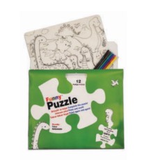 Funny Mat Puzzle - Dinozor Çağı 30x40cm