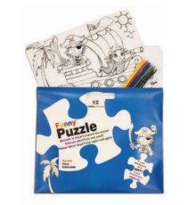 Funny Mat Puzzle - Korsan Adası 30x40cm