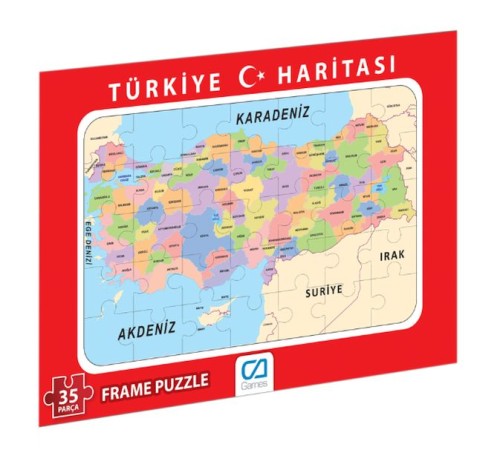 Türkiye Haritası Frame Puzzle-35