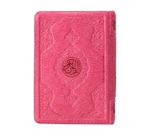 Çanta Boy Kur'an-ı Kerim (Pembe Renk, Kılıflı, Mühürlü)