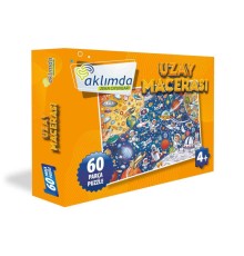 60 Parça Puzzle Uzay Macerası