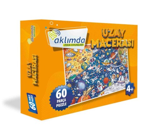 60 Parça Puzzle Uzay Macerası