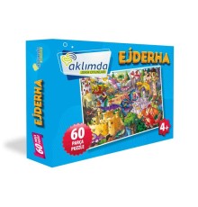 60 Parça Puzzle Ejderha