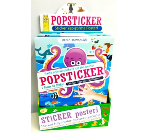Popsticker-Sticker Yapıştırma Posteri-Stand