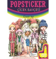 Çiçek Bahçesi Boyama Kitabı Popsticker