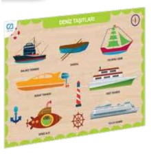 Ahşap Deniz Taşıtları Eğitici Set