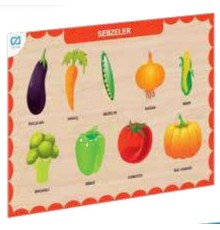 Ahşap Sebzeler Eğitici Set