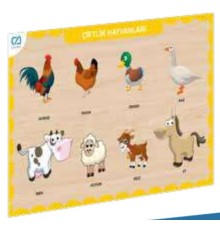 Ahşap Çiftlik Hayvanları Eğitici Set