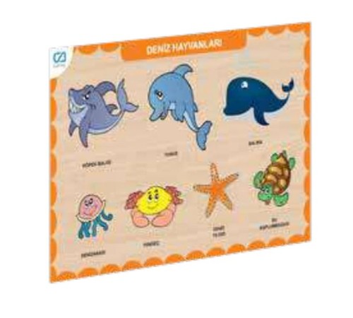 Ahşap Deniz Hayvanları Eğitici Set