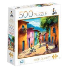 Bisikletli Çocuklar Puzzle 500